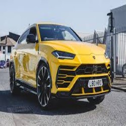 Yellow Lamborghini Urus SUV